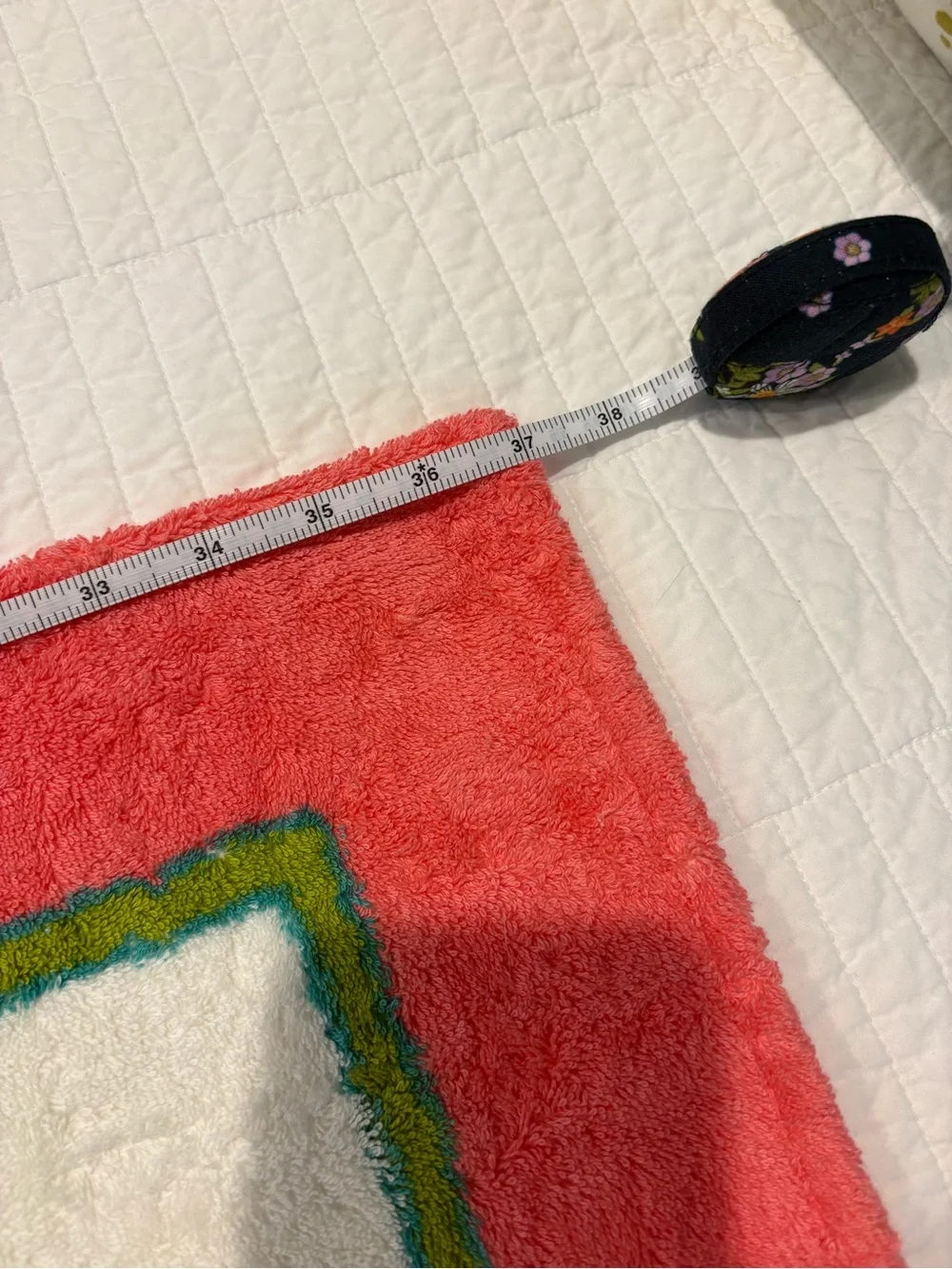 Hermès Paris Pink & Yellow Vintage Beach Towel